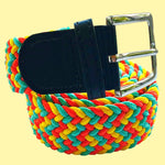 Bassin and Brown Multi Colour Woven Belt - Yellow, Orange and Mint