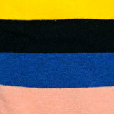 Bassin and Brown Blue, Red, Yellow, Beige, Black and Fawn Multi Coloured Stripe Socks
