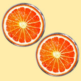Bassin And Brown Sliced Orange Fruit Cufflinks
