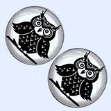 Bassin and Brown Owl Cufflinks - White and Black