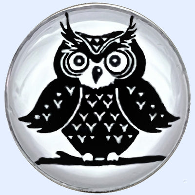 Bassin and Brown Owl Cufflinks - White and Black