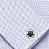 Bassin and Brown Owl Cufflinks - White and Black