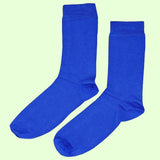 Bassin and Brown 5 Pack Bamboo Plain Socks - Green, Red, Sea Green, Black and Blue