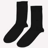 Bassin and Brown Three Pack 100% Bamboo Plain Black Socks