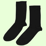Bassin and Brown 5 Pack Bamboo Plain Socks - Green, Red, Sea Green, Black and Blue
