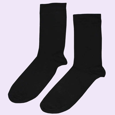 Bassin and Brown  5 Pack Bamboo Plain Socks - Purple, Red, Navy, Black and Mustard