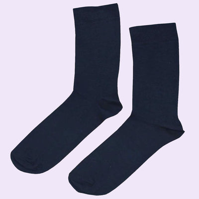 Bassin and Brown  5 Pack Bamboo Plain Socks - Purple, Red, Navy, Black and Mustard
