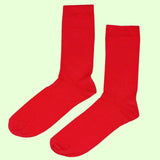 Bassin and Brown 5 Pack Bamboo Plain Socks - Green, Red, Sea Green, Black and Blue