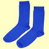Bassin and Brown 5 Pack Bamboo Plain Socks - Red, Yellow, Sea Green, Blue and Mustard