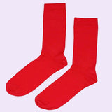 Bassin and Brown  5 Pack Bamboo Plain Socks - Purple, Red, Navy, Black and Mustard