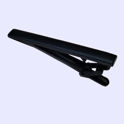 Bassin and Brown Plain Black Metal Bar Tie Clip