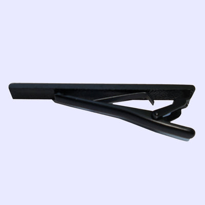 Bassin and Brown Plain Black Metal Bar Tie Clip