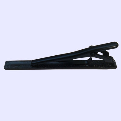Bassin and Brown Plain Black Metal Bar Tie Clip