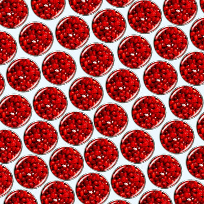 Bassin and Brown Pomegranite Fruit Cufflinks - Red