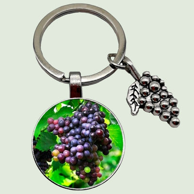 Bassin And Brown - Bunch of Grapes Keyring- Green, Wine and Blue