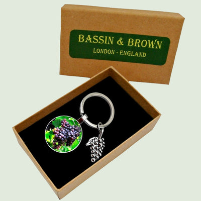 Bassin And Brown - Bunch of Grapes Keyring- Green, Wine and Blue