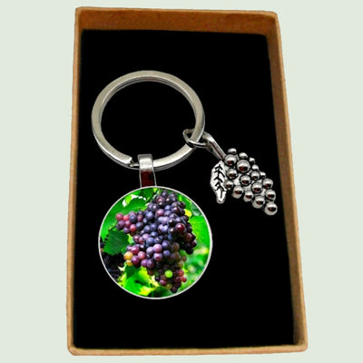 Bassin And Brown - Bunch of Grapes Keyring- Green, Wine and Blue