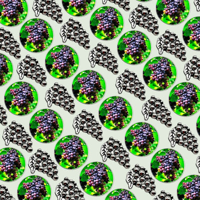 Bassin And Brown - Bunch of Grapes Keyring- Green, Wine and Blue
