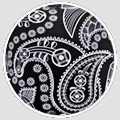 Bassin and Brown Paisley Cufflinks - Black and White