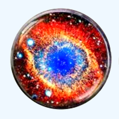 Bassin and Brown Ring Nebula Cufflinks - Orange and Blue