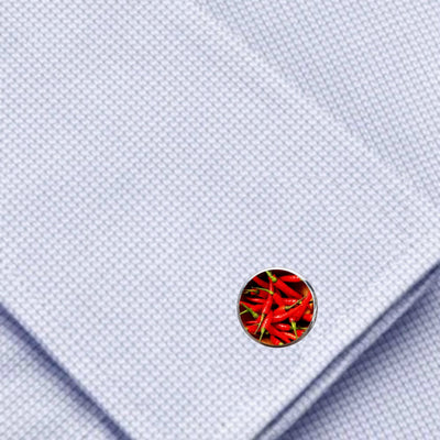 Bassin and Brown Red Chilli Cufflinks