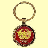 Bassin and Brown  SPQR - The Senate and People of Rome Keyring - Wine and Gold
