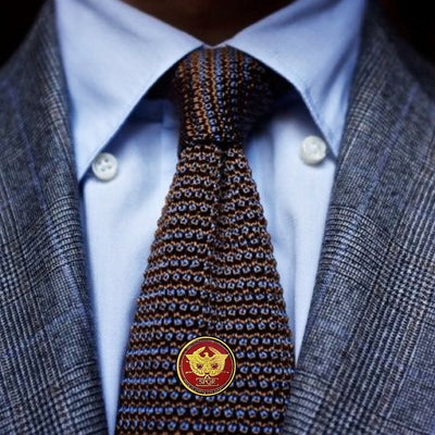 Bassin and Brown  SPQR - The Senate and People of Rome Lapel Pin - Wine and Gold