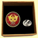 Bassin and Brown  SPQR - The Senate and People of Rome Lapel Pin - Wine and Gold