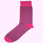 Bassin And Brown Narrow Stripe Cotton Socks - Pink and Blue