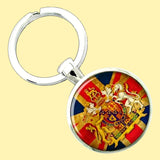 Bassin And Brown Vintage British Union Jack Flag Keyring- Red, White and Blue