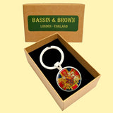 Bassin And Brown Vintage British Union Jack Flag Keyring- Red, White and Blue