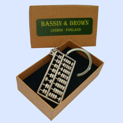 Bassin and Brown Silver Abacus Keyring