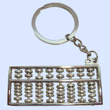 Bassin and Brown Silver Abacus Keyring