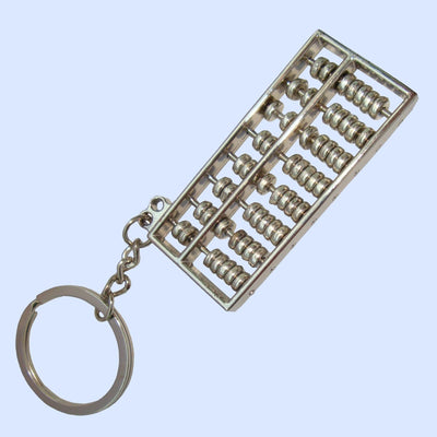 Bassin and Brown Silver Abacus Keyring