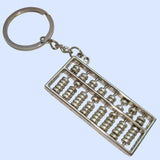 Bassin and Brown Silver Abacus Keyring