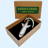 Bassin and Brown - Airplane Keyring - Silver