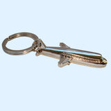 Bassin and Brown - Airplane Keyring - Silver