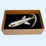 Bassin and Brown - Airplane Keyring - Silver