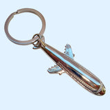 Bassin and Brown - Airplane Keyring - Silver