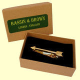 Bassin and Brown - Arrow Tie Bar-  Gold