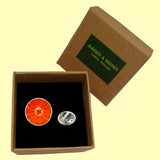 Bassin and Brown Blood Orange Fruit Jacket Lapel Pin