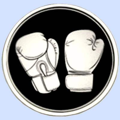 Bassin and Brown - Boxing Gloves Keyring - Black and White