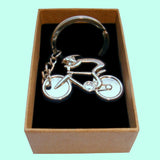 Bassin and Brown Silver Cycling Keyring