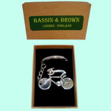 Bassin and Brown Silver Cycling Keyring