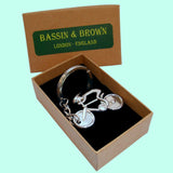 Bassin and Brown Silver Cycling Keyring