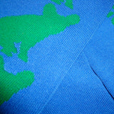 Bassin and Brown French Bulldog Bamboo Socks - Blue.Green