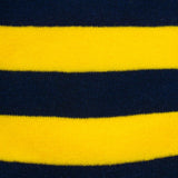 Bassin and Brown Hooped Striped Socks - Yellow/Navy/White
