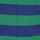 Bassin and Brown Green and Royal Blue Hooped Striped Cotton Socks
