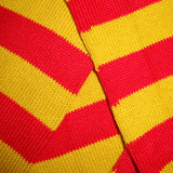 Bassin and Brown Yellow and Red Hooped Stripe Cotton Socks