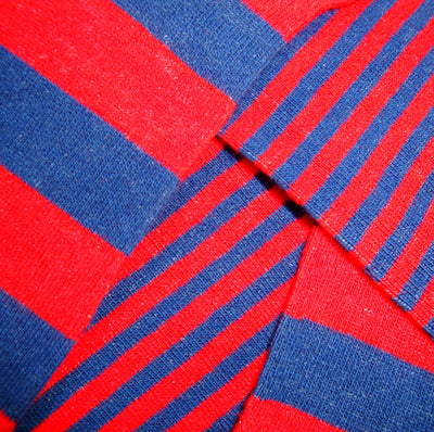 Bassin and Brown Graded Multi Stripe Socks- Red and Blue